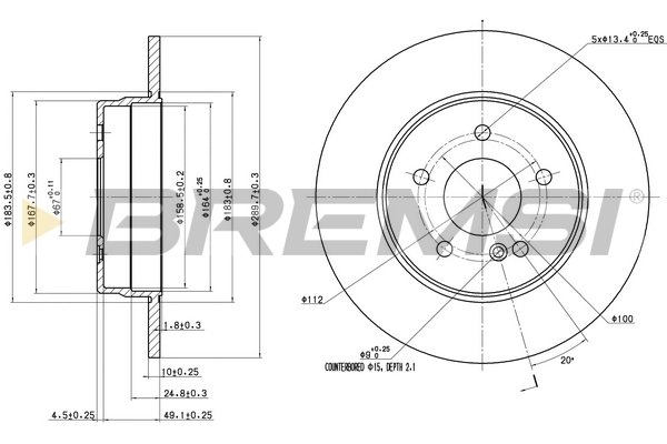 BREMSI CD6963S