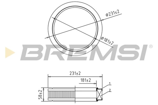 BREMSI FA1059