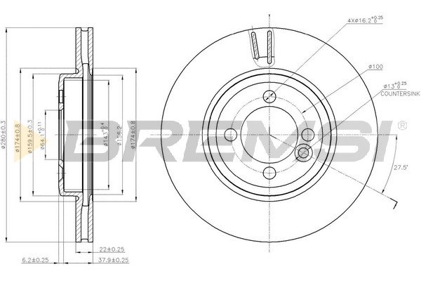 BREMSI CD7617V BREMSI CD7617V