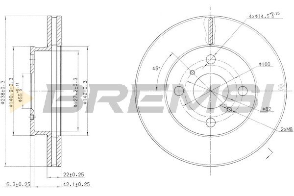 BREMSI CD6413V