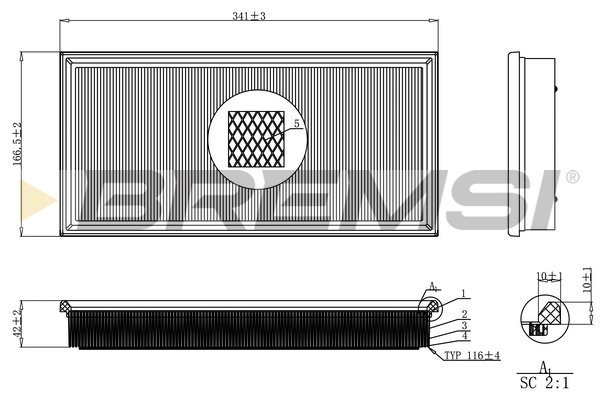 BREMSI FA2249