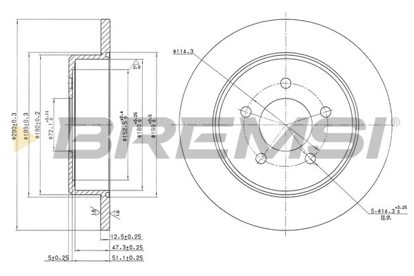 BREMSI CD7492S