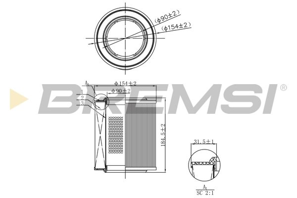 BREMSI FA1103