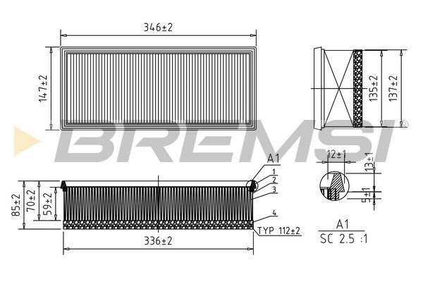 BREMSI FA0531