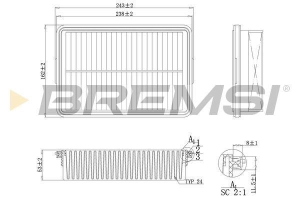 BREMSI FA1092