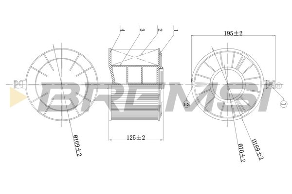 BREMSI FA1174