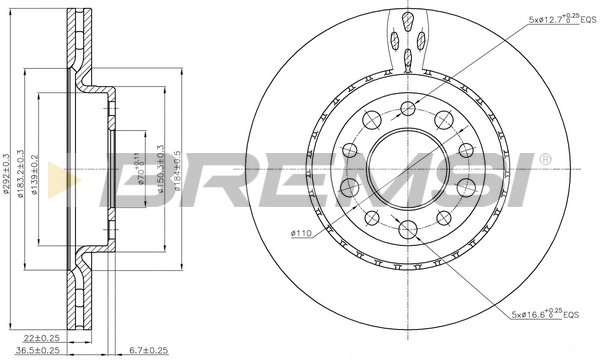 BREMSI CD7456V