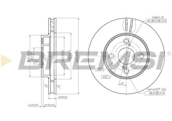 BREMSI CD7294V