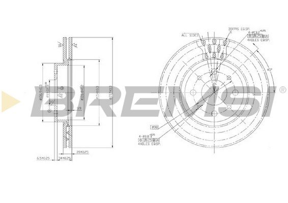 BREMSI CD6521V