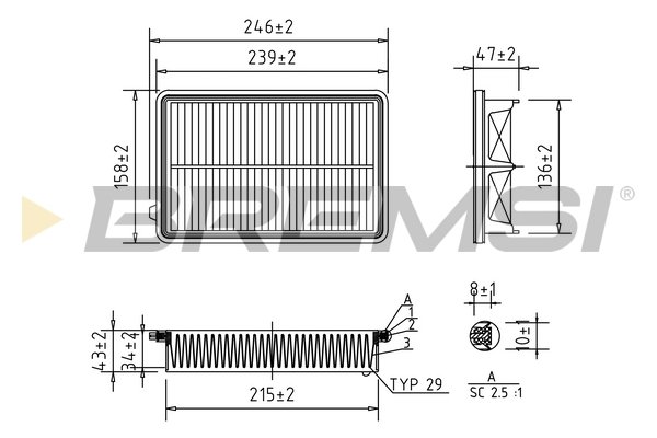 BREMSI FA1053