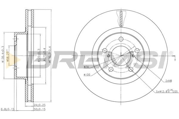 BREMSI CD6679V