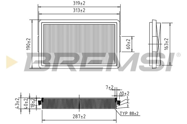 BREMSI FA2085