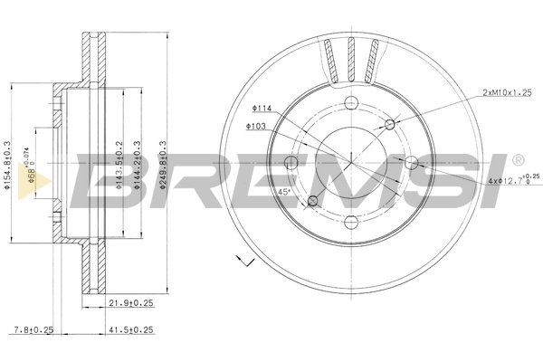 BREMSI CD6234V