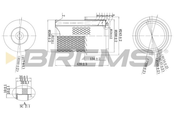 BREMSI FA2274