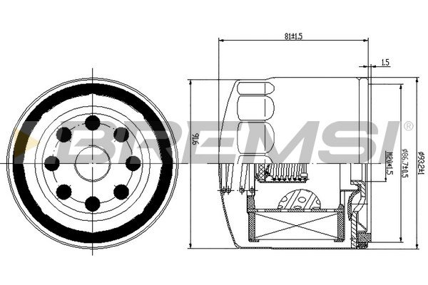 BREMSI FL1771