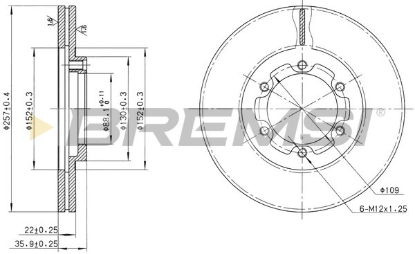 BREMSI CD6385V