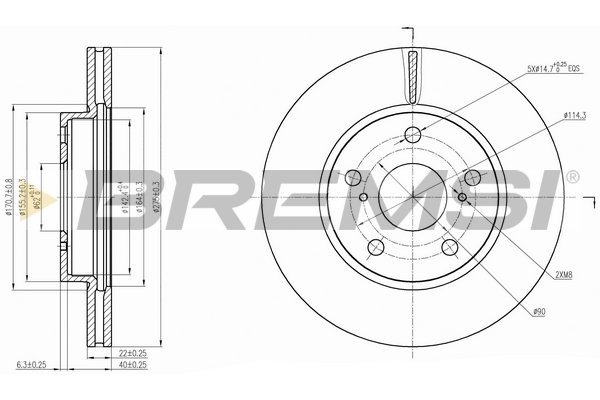 BREMSI CD7789V