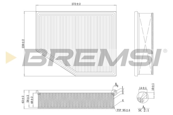 BREMSI FA1098