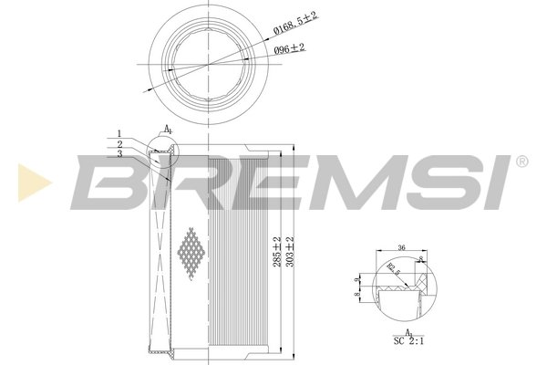 BREMSI FA0115