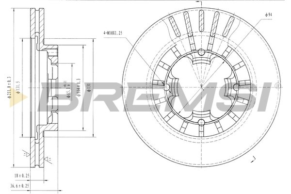 BREMSI CD6399V