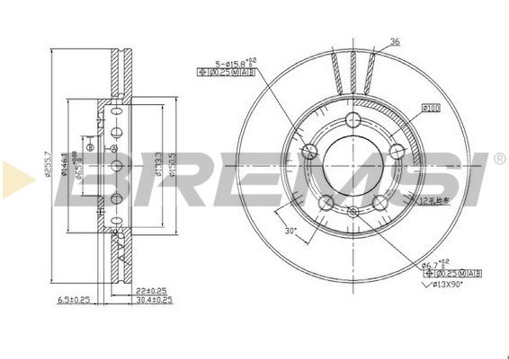 BREMSI CD6927V