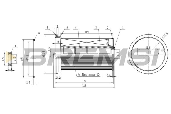 BREMSI FE0768