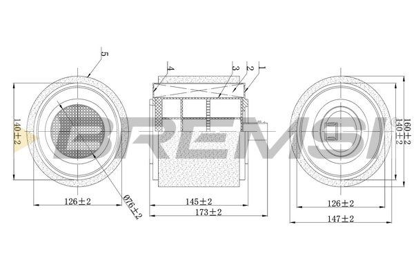 BREMSI FA0625