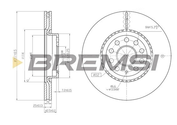 BREMSI CD7305V