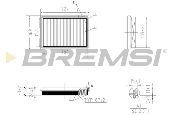 BREMSI FA1058