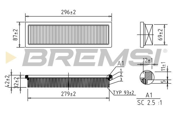 BREMSI FA1658