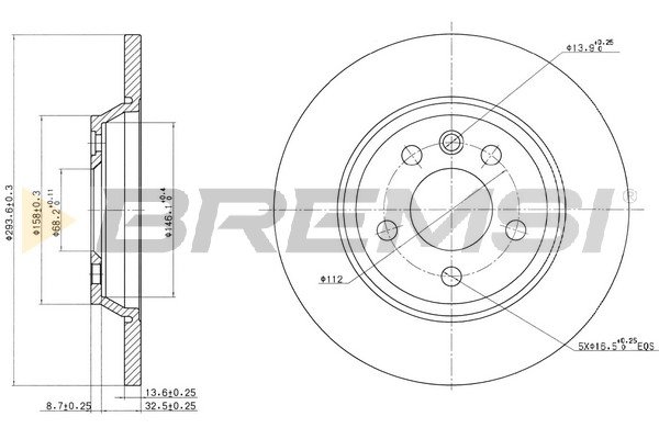 BREMSI CD7158S