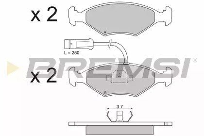 BREMSI BP2589