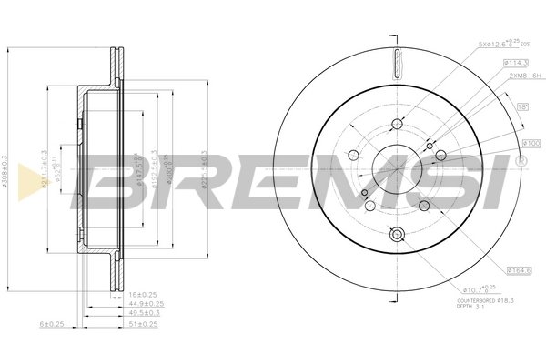 BREMSI CD8072V