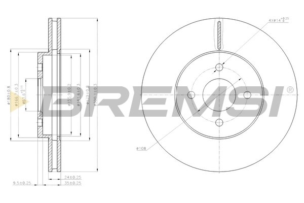 BREMSI CD7195V