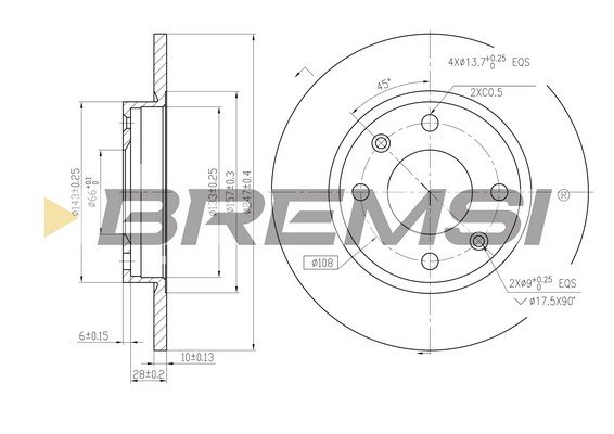 BREMSI CD6059S
