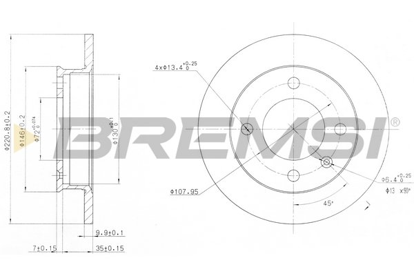 BREMSI CD6079S