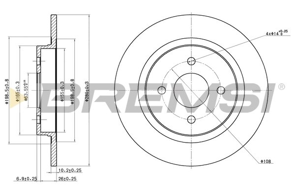 BREMSI CD7367S