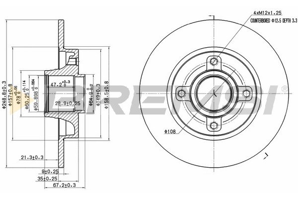 BREMSI CD7523S BREMSI CD7523S
