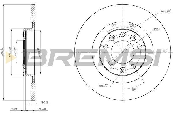 BREMSI CD8654S