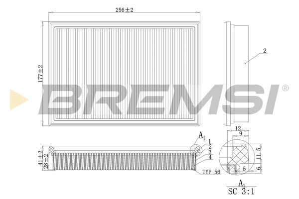 BREMSI FA2115