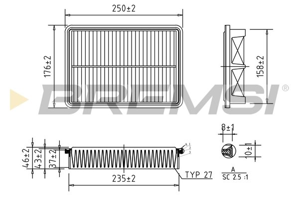 BREMSI FA1022