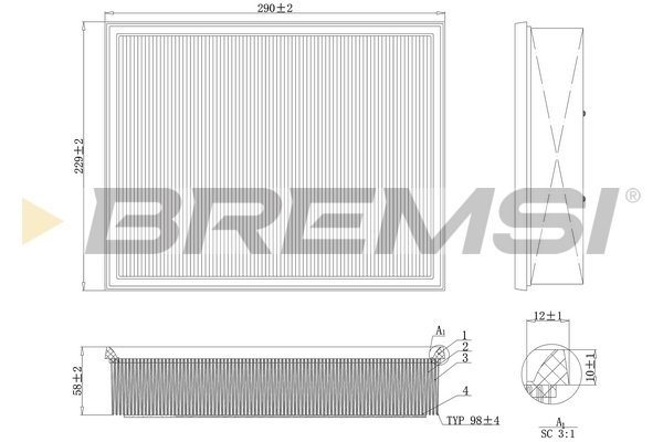 BREMSI FA1225