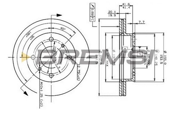 BREMSI CD6259V