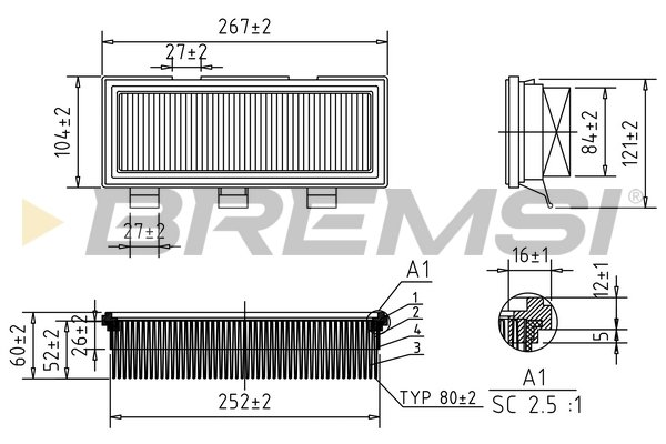 BREMSI FA1352