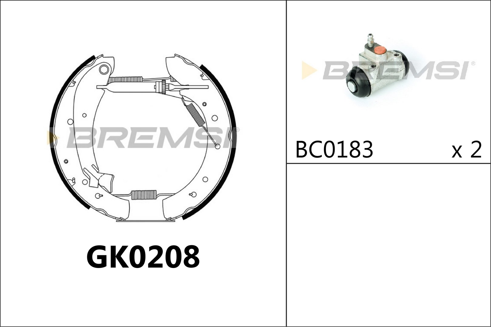 BREMSI GK0208