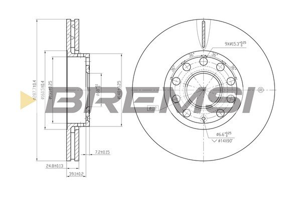 BREMSI CD7706V