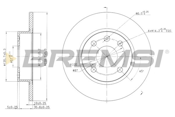 BREMSI CD7283S