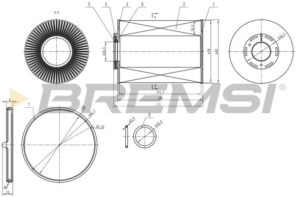 BREMSI FE0344