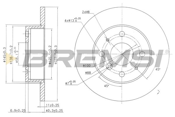 BREMSI CD6386S