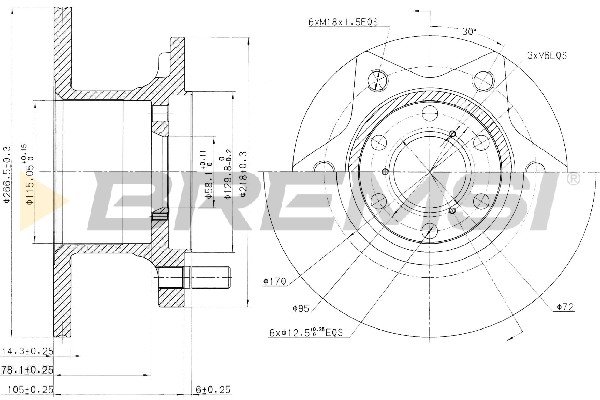 BREMSI CD6089S